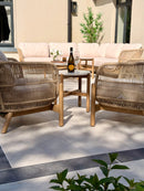 Talara Wood Rope Corner Sofa Lounge Set in Natural - HUCTALARACL Redmond Electric Gorey