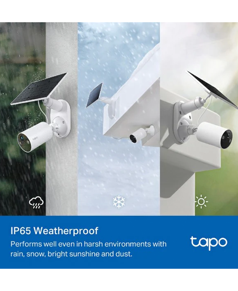 2K Solar-Powered Security Camera with Kit | White TAPOC410KIT Redmond Electric Gorey