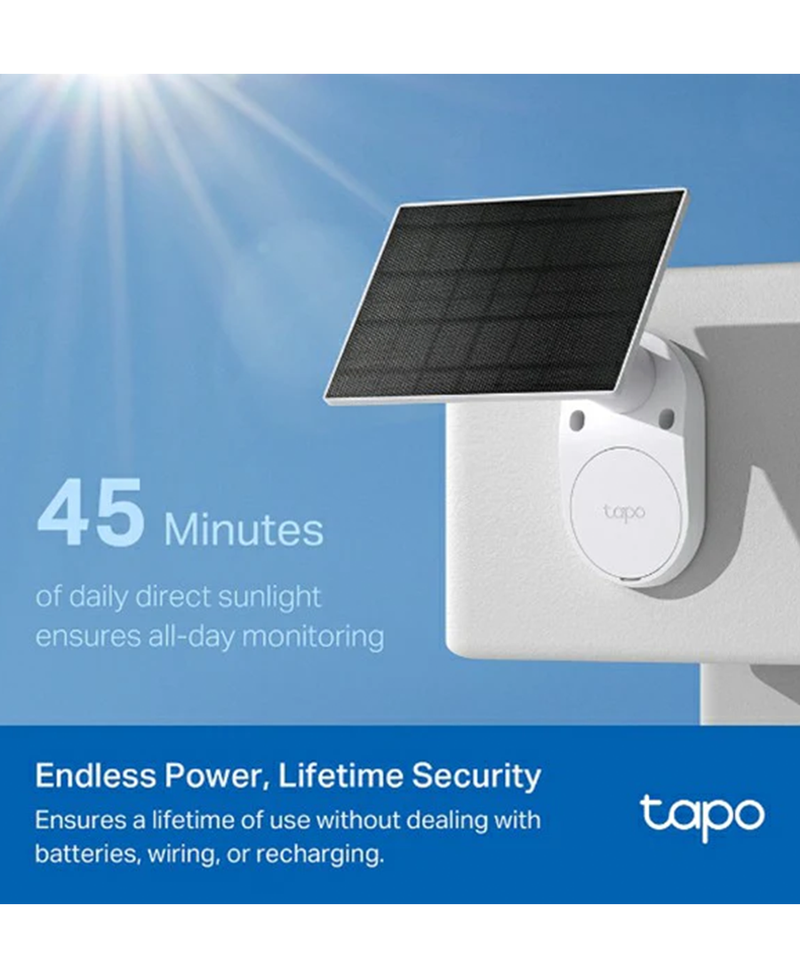 2K Solar-Powered Security Camera with Kit | White TAPOC410KIT Redmond Electric Gorey