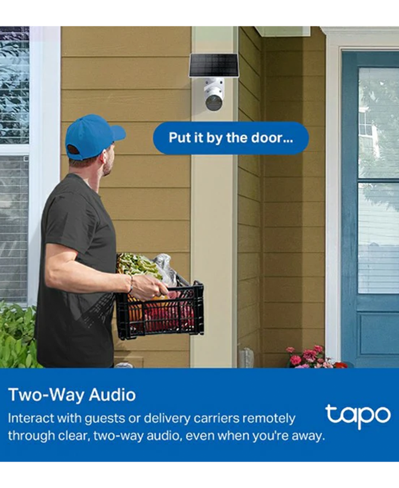 2K Solar-Powered Security Camera with Kit | White TAPOC410KIT Redmond Electric Gorey