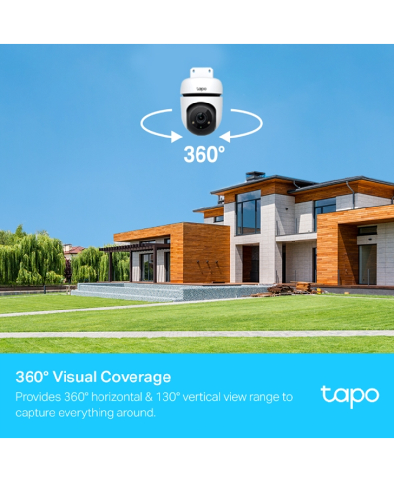 TP-Link C500 Outdoor Pan/Tilt Wifi Camera | White TAPOC500 Redmond Electric Gorey