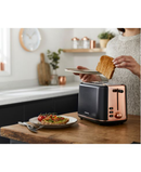 Kenwood Abbey Stone Collection 2 Slice Toaster | Black & Rose Gold - TCP05.C0DG Redmond Electric Gorey