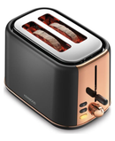 Kenwood Abbey Stone Collection 2 Slice Toaster | Black & Rose Gold - TCP05.C0DG Redmond Electric Gorey