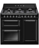 Smeg 100cm Traditional Dual Fuel Range Cooker | Black TR103BL Redmond Electric Gorey