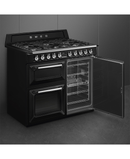 Smeg 100cm Traditional Dual Fuel Range Cooker | Black TR103BL Redmond Electric Gorey