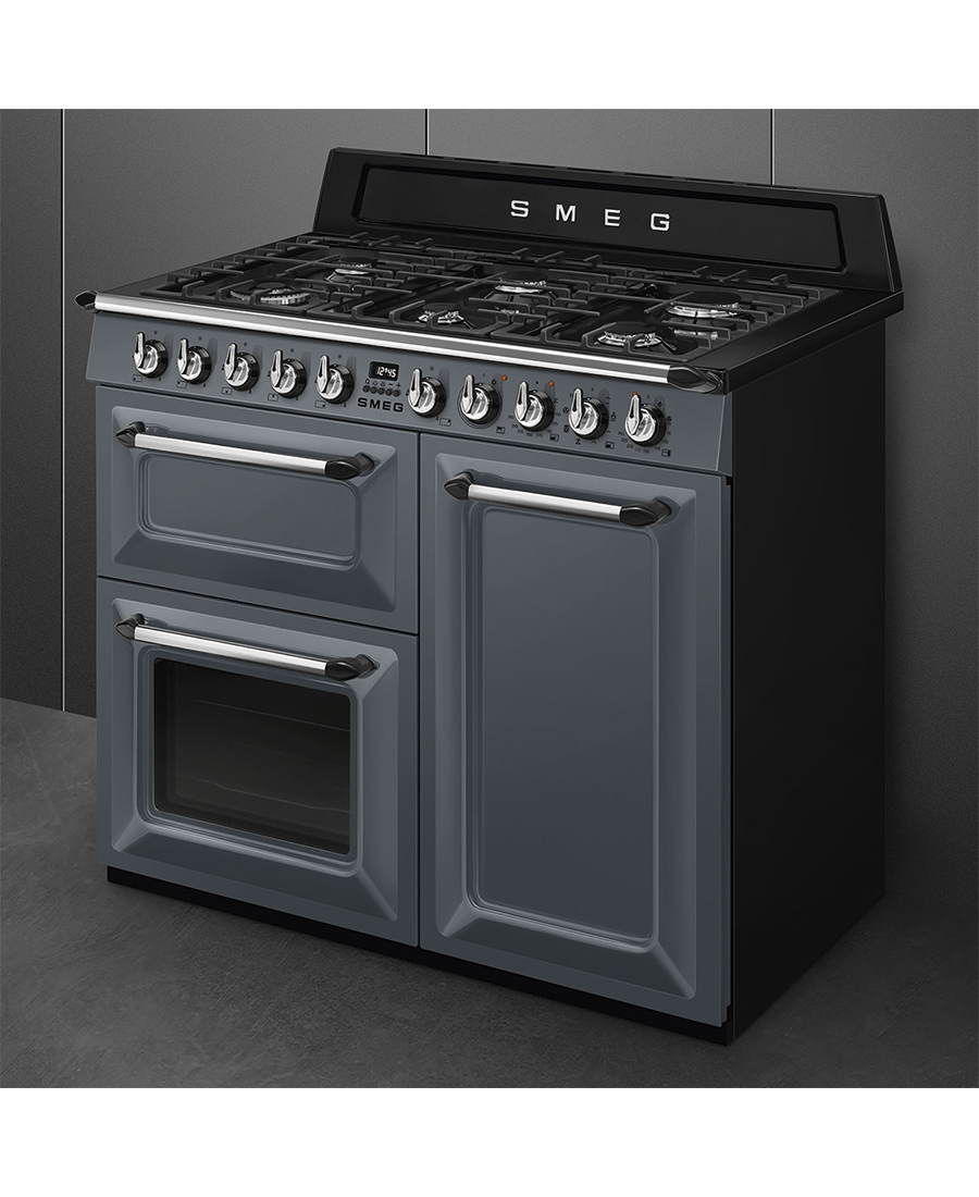 Smeg 100cm Traditional Dual Fuel Range Cooker | Slate Grey TR103GR Redmond Electric Gorey