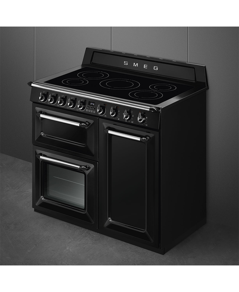 Smeg 100cm Victoria Electric Cooker with Induction Hob | TR103IBL2 | Black Redmond Electric Gorey