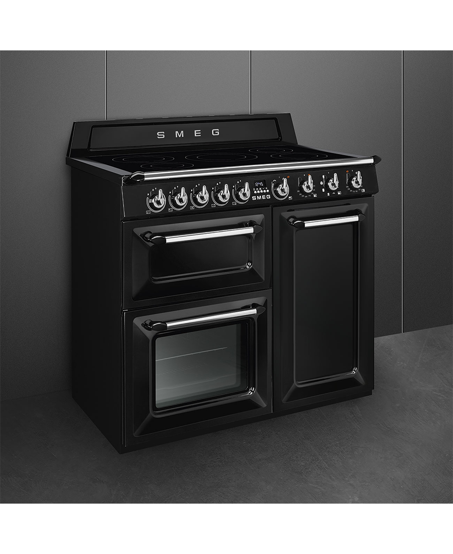 Smeg 100cm Victoria Electric Cooker with Induction Hob | TR103IBL2 | Black Redmond Electric Gorey