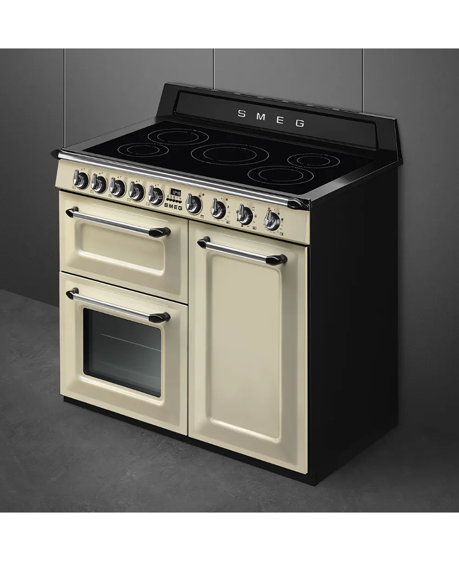 Smeg 100cm Victoria Electric Cooker with Induction Hob | TR103IP2 | Cream Redmond Electric Gorey