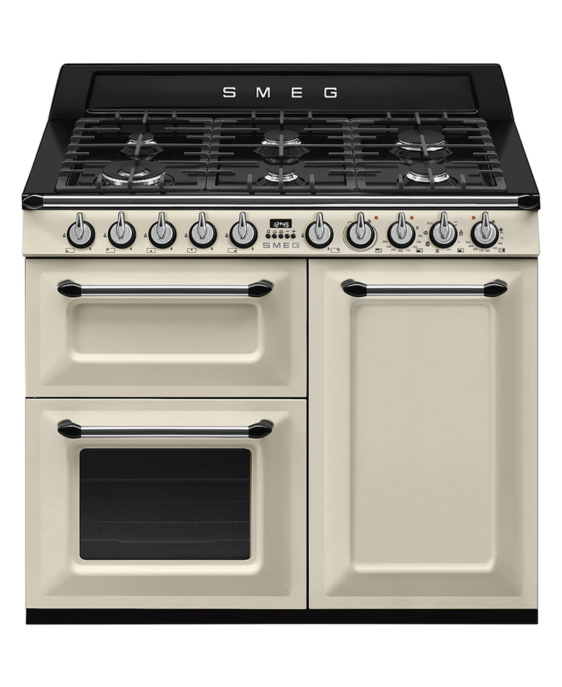 Smeg Smeg 100cm Traditional Dual Fuel Range Cooker Cream TR103P
