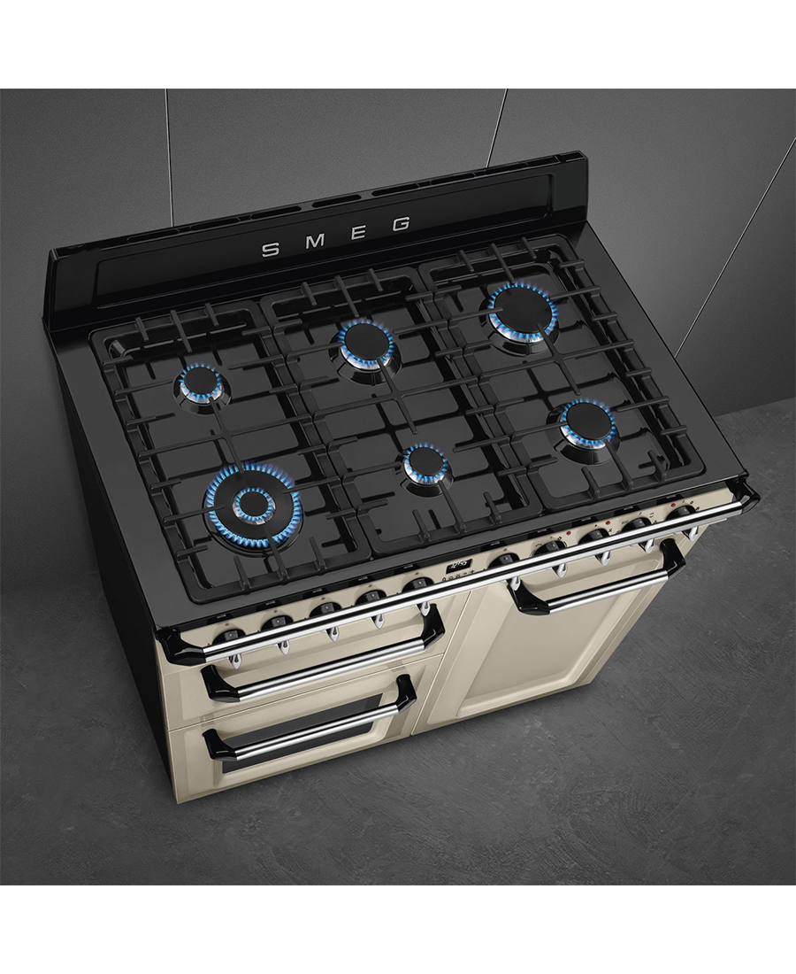 Smeg 100cm Traditional Dual Fuel Range Cooker | Cream TR103P Redmond Electric Gorey