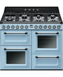 Smeg 110cm Traditional Dual Fuel Range Cooker | TR4110AZ | Pastel Blue Redmond Electric Gorey