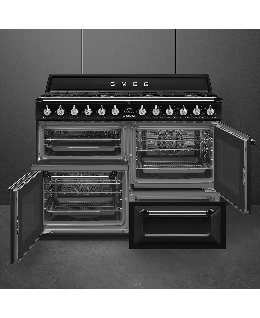 Smeg 110cm Traditional Dual Fuel Range Cooker | TR4110AZ | Pastel Blue Redmond Electric Gorey