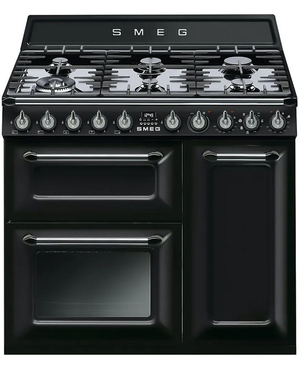 Smeg 90cm Dual Fuel Range Cooker | TR93BL | Black TR93BL Redmond Electric Gorey