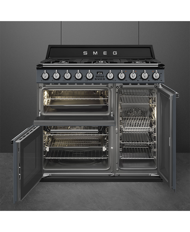 Smeg 90cm Dual Fuel Range Cooker | TR93GR | Slate Grey Redmond Electric Gorey