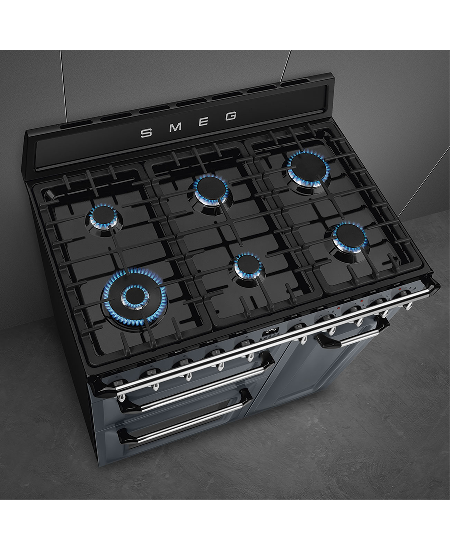Smeg 90cm Dual Fuel Range Cooker | TR93GR | Slate Grey Redmond Electric Gorey
