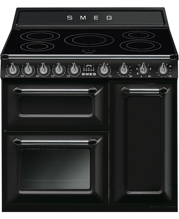 Smeg 90cm Victoria Range Cooker with Induction Hob | Black TR93IBL2 Redmond Electric Gorey