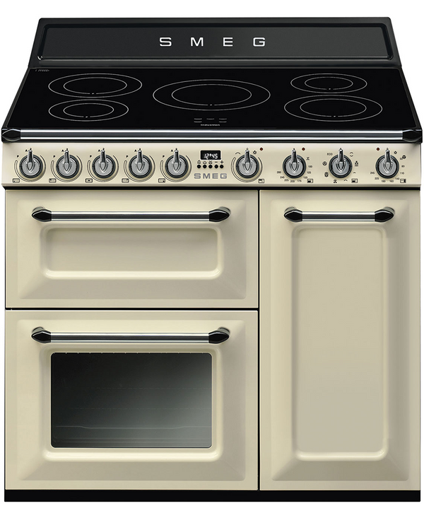 Smeg 90cm Victoria Range Cooker with Induction Hob | Cream Gloss Finish TR93IP2 Redmond Electric Gorey