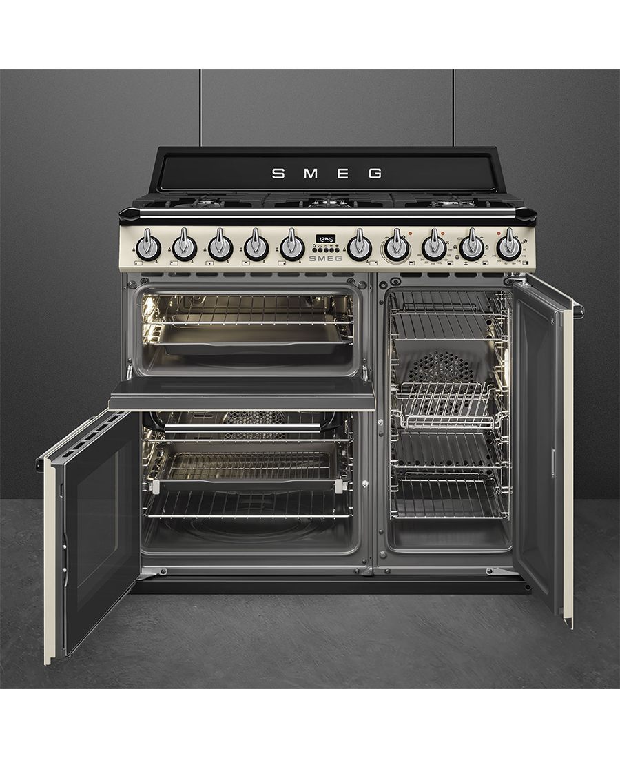 Smeg 90cm Victoria Dual Fuel Range Cooker | Cream TR93P Redmond Electric Gorey