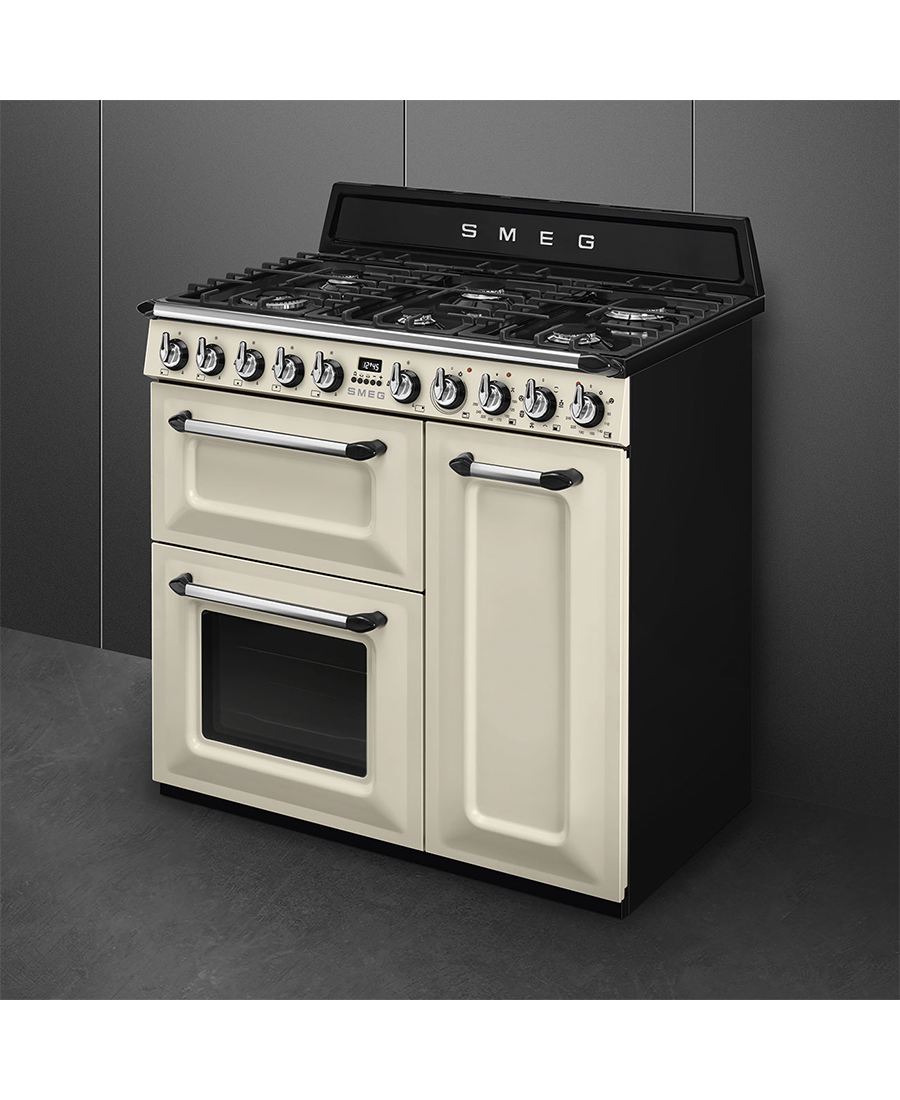 Smeg 90cm Victoria Dual Fuel Range Cooker | Cream TR93P Redmond Electric Gorey