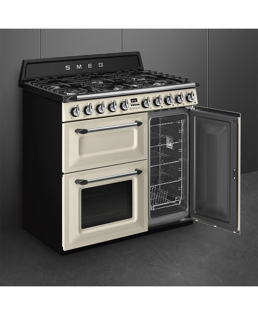 Smeg 90cm Victoria Dual Fuel Range Cooker | Cream TR93P Redmond Electric Gorey