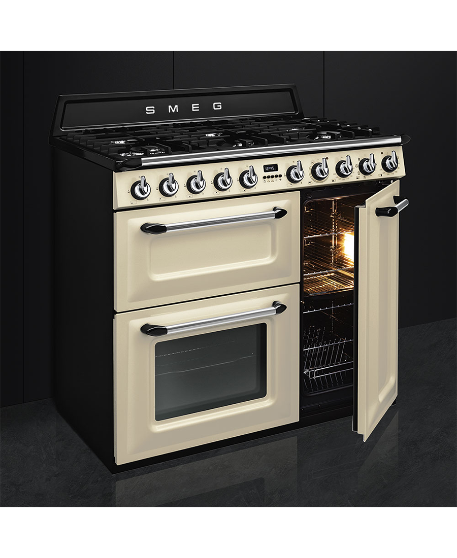 Smeg 90cm Victoria Dual Fuel Range Cooker | Cream TR93P Redmond Electric Gorey