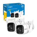 Tapo 2K Outdoor Security Wi-Fi Camera, 2-Pack TAPOC310P2 Security Camera Kit