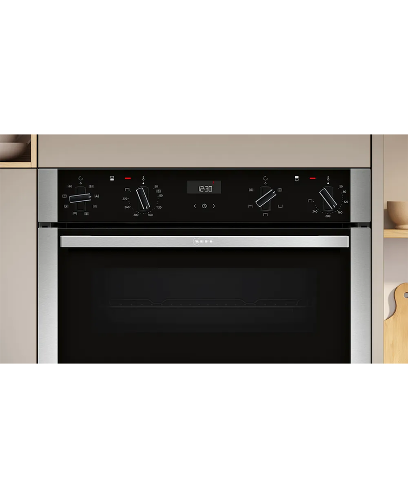 Neff N 50 Built-in Double Oven with Easy Clean & CircoTherm | Stainless Steel - U1ACE2AN3B Redmond Electric Gorey