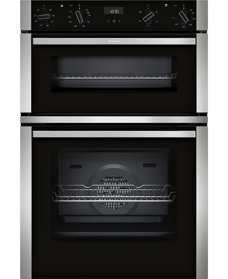 Neff N 50 Built-in Double Oven with Easy Clean & CircoTherm | Stainless Steel - U1ACE2AN3B Redmond Electric Gorey