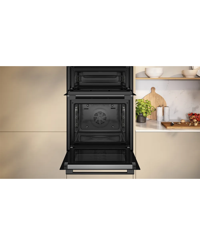 Neff N 50 Built-in Double Oven with Dual Clean & CircoTherm | Graphite-Grey - U2ACH7AG7B Redmond Electric Gorey