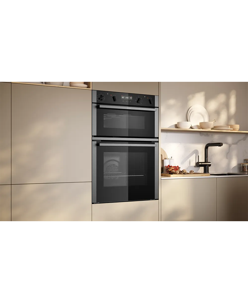 Neff N 50 Built-in Double Oven with Dual Clean & CircoTherm | Stainless Steel - U2ACH7AN7B Redmond Electric Gorey