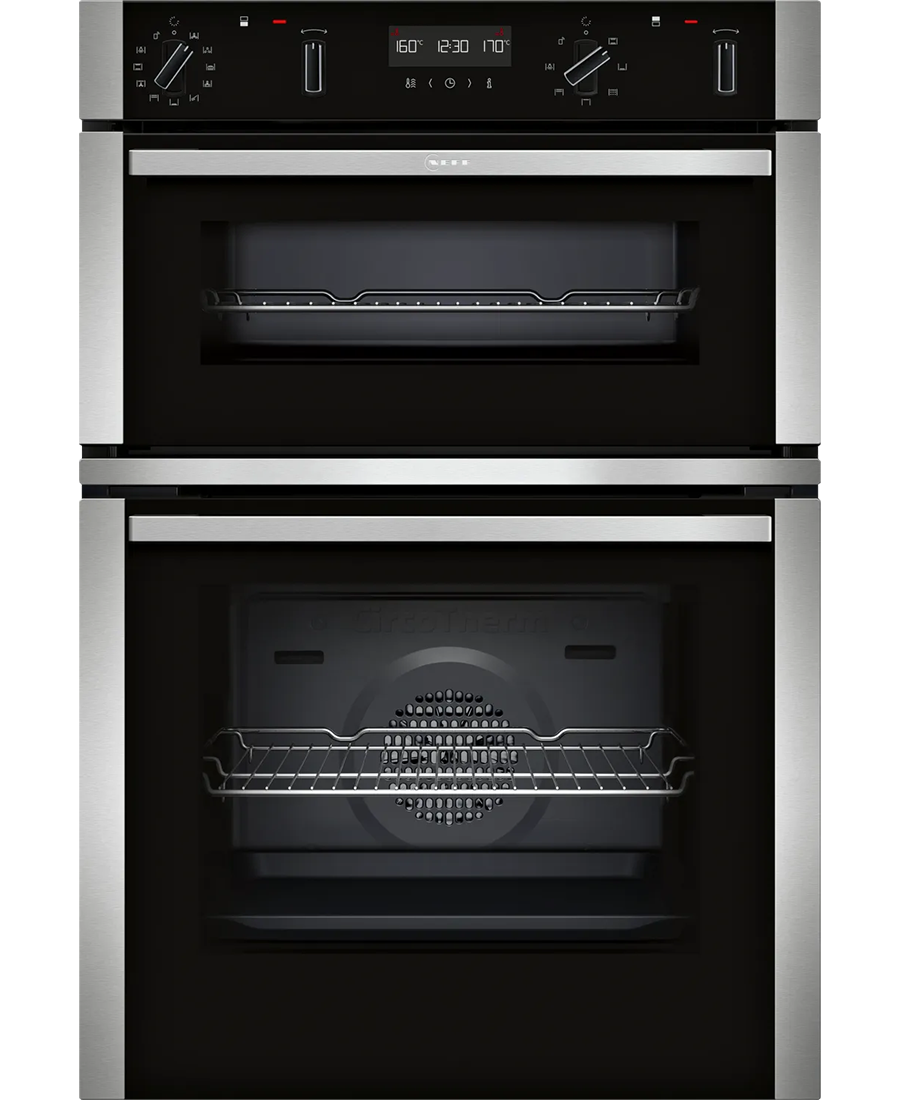 Neff N 50 Built-in Double Oven with Dual Clean & CircoTherm | Stainless Steel - U2ACH7AN7B Redmond Electric Gorey
