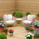 Talara 3 Piece Wood Rope Lounge Set in Natural - HUCTALARAC Redmond Electric Gorey