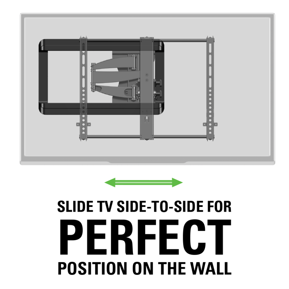 Full-Motion+ TV Wall Mount for 37"–55" TVs