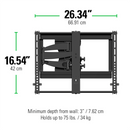 Full-Motion+ TV Wall Mount for 37"–55" TVs