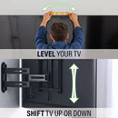Advanced Full-Motion 4D® + Shift™ TV Wall Mount 32–65" | VMF822-B2