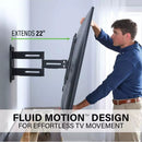 Advanced Full-Motion 4D® + Shift™ TV Wall Mount 32–65" | VMF822-B2