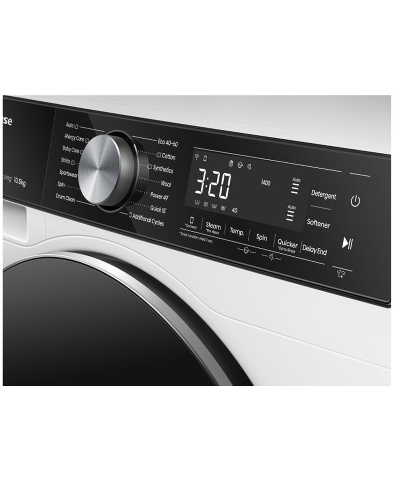 Hisense 10.5kg 1400rpm A Rated Washing Machine | White WF5S1045BW Redmond Electric Gorey