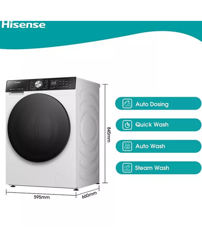 Hisense 12kg 1400rpm A Rated Washing Machine | White - WF5S1245BW Redmond Electric Gorey