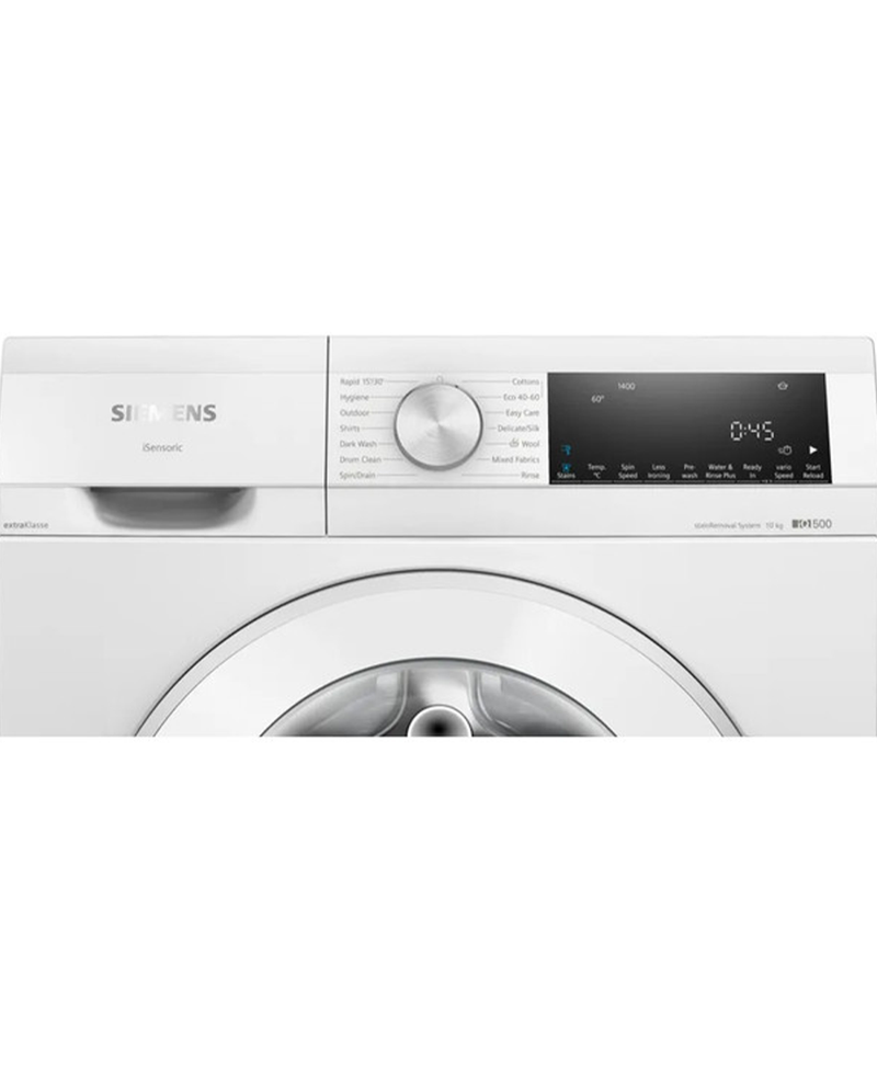 Siemens IQ500, 10kg 1400rpm Washing Machine A Energy Rated | White WG54G210IE Redmond Electric Gorey