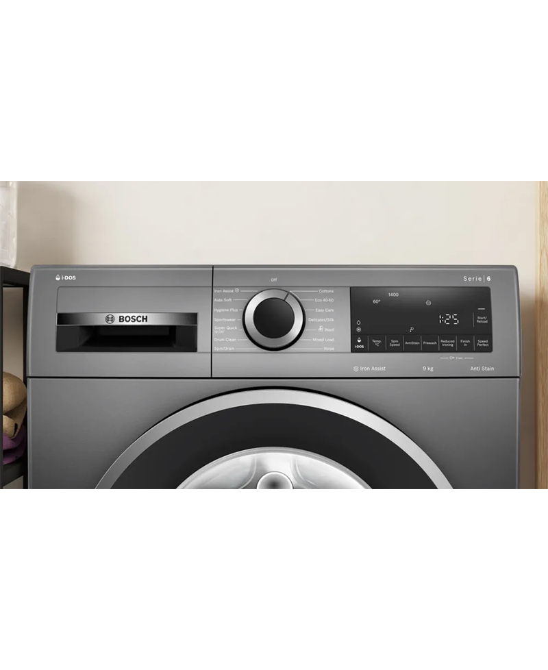 Bosch Series 6, I-Dos 9kg 1400rpm Washing Machine | Graphite WGG244A9GB Redmond Electric Gorey