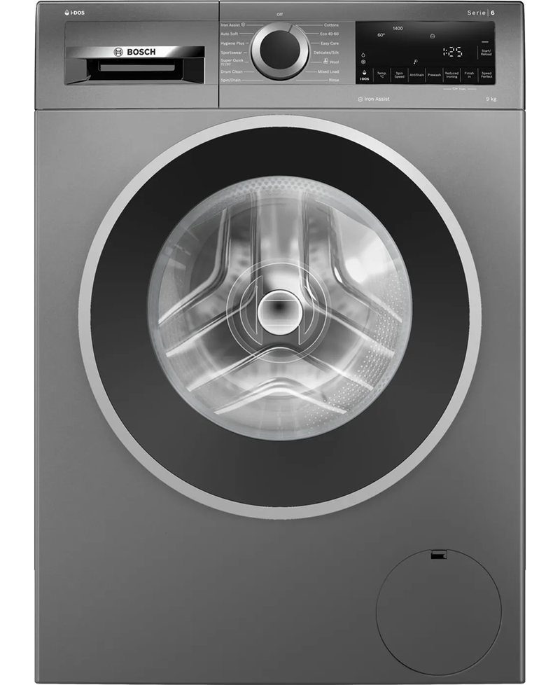 Bosch Series 6 iDos, 9kg 1400rpm Washing Machine | Graphite WGG244FRGB Redmond Electric Gorey