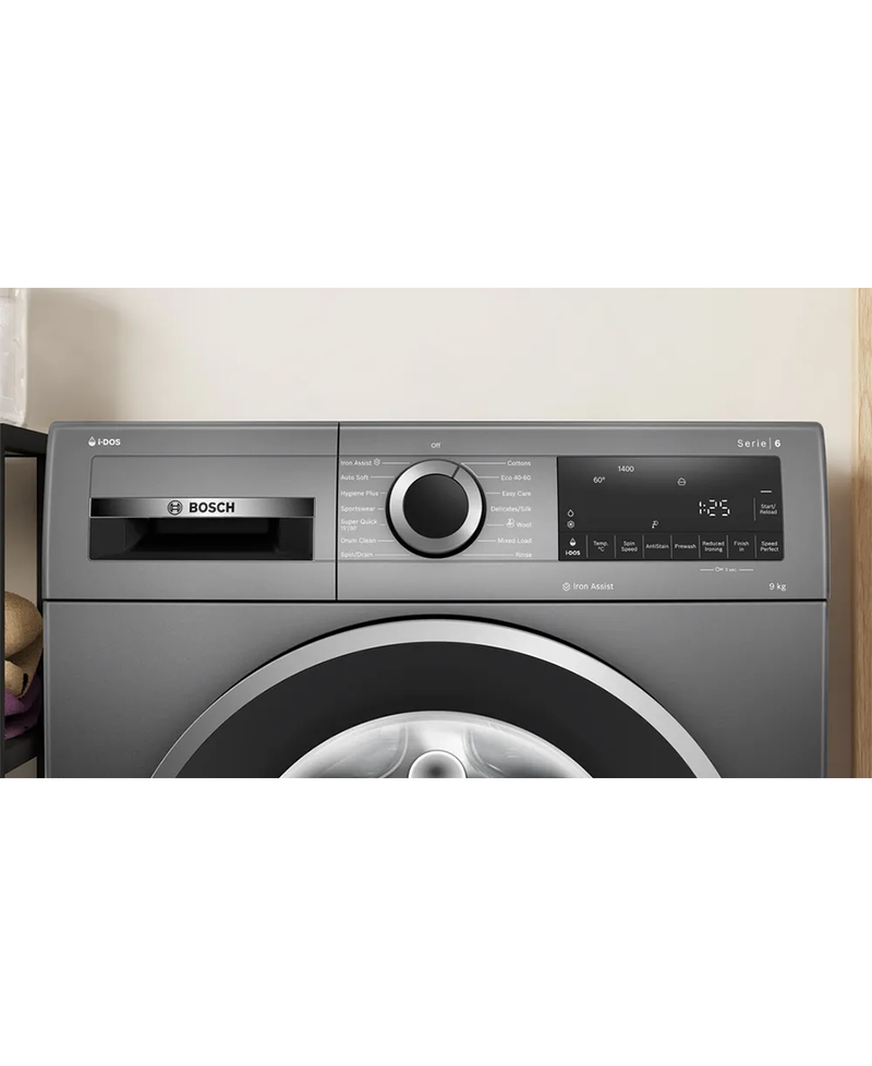 Bosch Series 6 iDos, 9kg 1400rpm Washing Machine | Graphite WGG244FRGB Redmond Electric Gorey