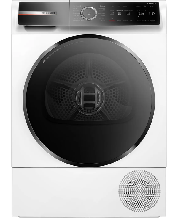 Bosch Series 8, 9kg Heat Pump Tumble Dryer | White WQB246C9GB Redmond Electric Gorey