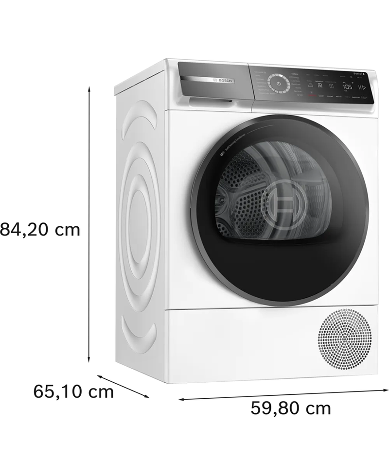 Bosch Series 8, 9kg Heat Pump Tumble Dryer | White WQB246C9GB Redmond Electric Gorey