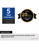 Samsung Series 6 AI EcoBubble™ 9kg 1400rpm Washing Machine with Auto Dose | Black - WW90DG6U85LBU1 Redmond Electric Gorey