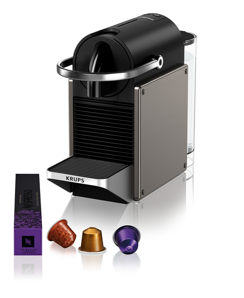 Nespresso Krups Pixie Coffee Machine | Titanium Redmond Electric Gorey