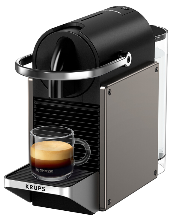 Nespresso Krups Pixie Coffee Machine | Titanium Redmond Electric Gorey