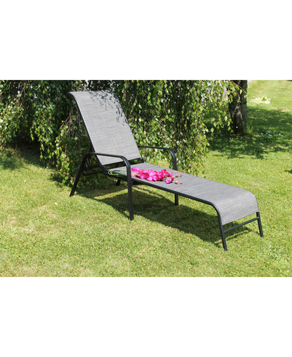 Sunlounger - Steel & Textilene - AVAILALBE IN-STORE ONLY - Redmond Electric Gorey