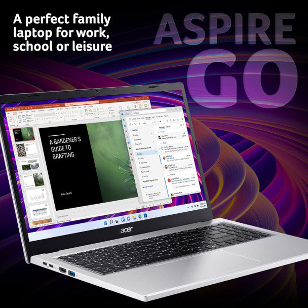 Aspire Go 15 15.6" Full HD Laptop | Intel Core i5 | 8GB RAM | 512GB SSD | Silver